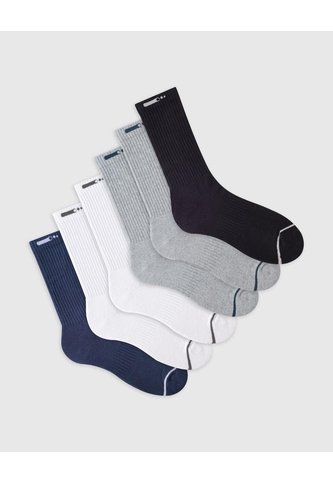 Medias Deportivas Hombre Largas Algodón Pack X6 Surtido PUNTO BLANCO