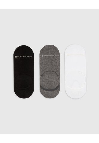 Medias Hombre Baleta Antideslizante En Talón Pack X3 Surtido PUNTO BLANCO