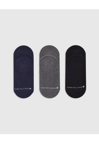 Medias Hombre Baleta Antideslizante En Talón Pack X3 Surtido PUNTO BLANCO