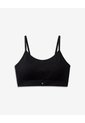 Top Soporte Medio Seamless Negro Negro de PUNTO BLANCO