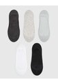 Medias Mujer Baleta Antidelizante En Talón Pack X5 Surtido Multicolor de PUNTO BLANCO