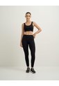Legging Deportivo Control Abdomen Negro Mujer Negro de PUNTO BLANCO
