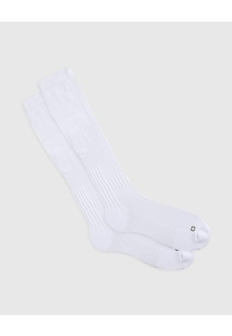 Medias Deportivas Mujer Extra Largas Microfibra Blancas PUNTO BLANCO