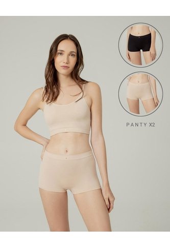 Panty Tipo Bóxer Seamless X2unds Surtido Multicolor PUNTO BLANCO