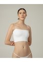 Top Soporte Medio Seamless Blanco Blanco de PUNTO BLANCO