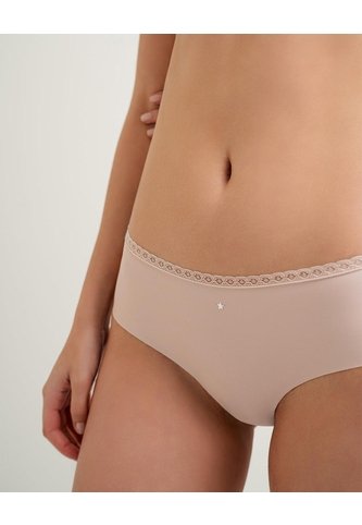 Panty Cachetero Microfibra Con Encaje Palo Rosa Rosa Claro PUNTO BLANCO