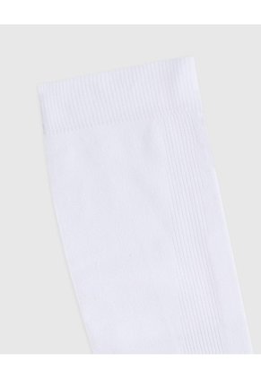 Medias Deportivas Mujer Extra Largas Microfibra Blancas