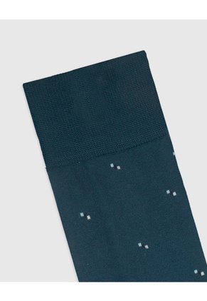 Medias Hombre Largas Microfibra Azules Figuras