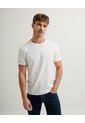 Camiseta Regular Algodón Blanca Hombre Blanco de PUNTO BLANCO