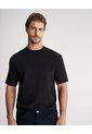 Camiseta Confort Regular Algodón Negra Hombre Negro de PUNTO BLANCO