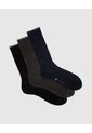 Medias Hombre Largas Algodón Pack X3 Surtido Multicolor de PUNTO BLANCO