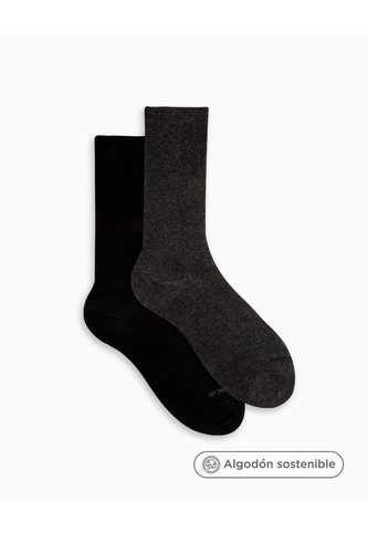 Medias Mujer Largas Algodón Pack X2 Surtido Multicolor PUNTO BLANCO