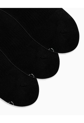 Medias Deportivas Mujer Tobillera Corta Alcolchadas Pack X3 Negro