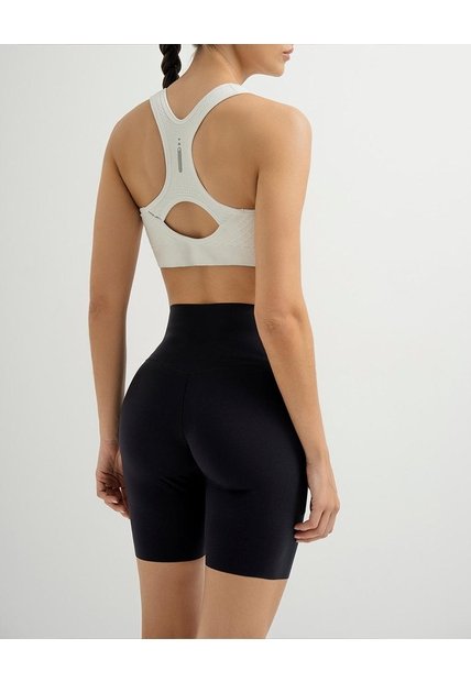 Biker Deportivo Tiro Alto Control Abdomen Negro Mujer Negro