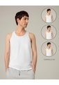 Camisilla Algodón Pack X3 Blanca Hombre Blanco de PUNTO BLANCO