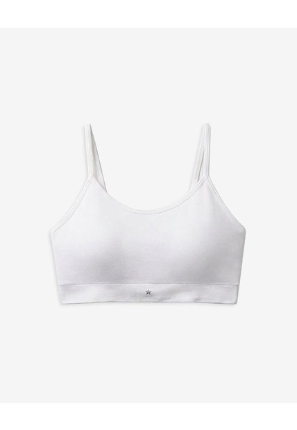 Top Soporte Medio Seamless Blanco Blanco