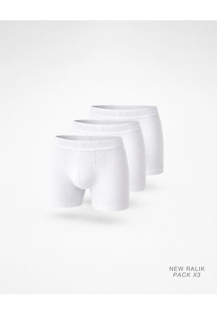 Bóxer Deportivo Medio Microfibra X3unds Blanco Blanco