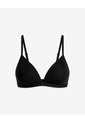 Brasier Soporte Medio Microfibra Sin Arco Negro Negro de PUNTO BLANCO
