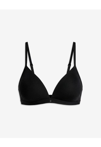 Brasier Soporte Medio Microfibra Sin Arco Negro Negro PUNTO BLANCO