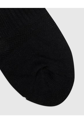 Medias Deportivas Hombre Tobillera Corta Algodón Pack X3 Negro