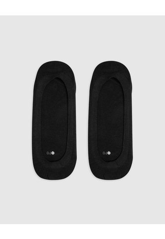 Medias Mujer Baleta Borde Con Silicona Pack X2 Negro PUNTO BLANCO