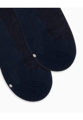 Medias Mujer Extra Largas Algodón Pack X2 Azul