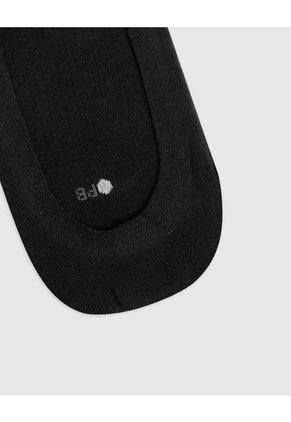 Medias Mujer Baleta Borde Con Silicona Pack X2 Negro