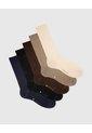 Medias Hombre Largas Formales Pack X5 Surtido Multicolor de PUNTO BLANCO