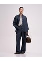 Jean Wide Leg Tiro Alto índigo Oscuro Mujer Azul de PUNTO BLANCO