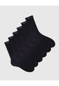 Medias Deportivas Hombre Largas Algodón Pack X6 Negro de PUNTO BLANCO