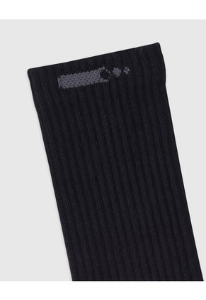Medias Deportivas Hombre Largas Algodón Pack X6 Negro