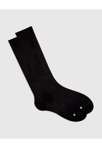 Medias Deportivas Hombre Extra Largas Microfibra Negras PUNTO BLANCO