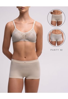 Panty Tipo Bóxer Seamless X2unds Surtido Multicolor