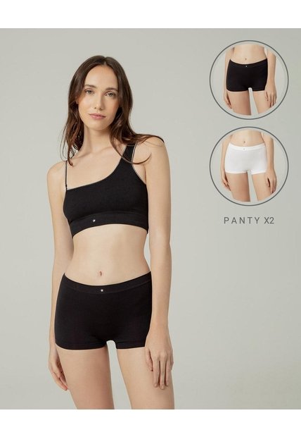 Panty Tipo Bóxer Seamless X2unds Surtido Multicolor