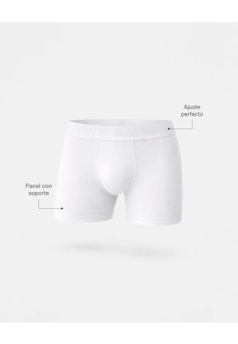 Bóxer Deportivo Medio Microfibra Blanco Blanco PUNTO BLANCO