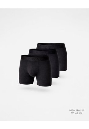 Bóxer Deportivo Medio Microfibra X3unds Negro Negro