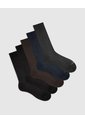 Medias Hombre Largas Formales Pack X5 Surtido Multicolor de PUNTO BLANCO