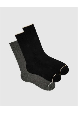 Medias Hombre Largas Algodón Pack X3 Surtido Multicolor PUNTO BLANCO