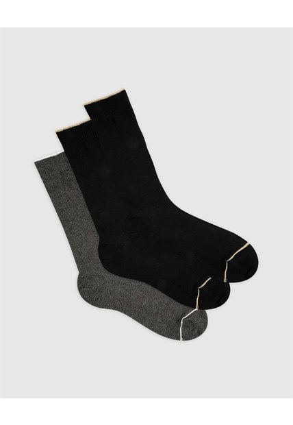 Medias Hombre Largas Algodón Pack X3 Surtido Multicolor