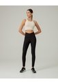 Legging Deportivo Tiro Alto Control Abdomen Negro Mujer Negro de PUNTO BLANCO