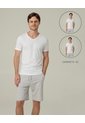Camiseta Algodón Pack X2 Blanca Hombre Blanco de PUNTO BLANCO