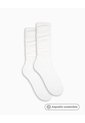 Medias Mujer Extra Largas Algodón Pack X2 Blanco de PUNTO BLANCO