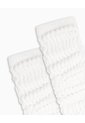 Medias Mujer Extra Largas Algodón Pack X2 Blanco de PUNTO BLANCO