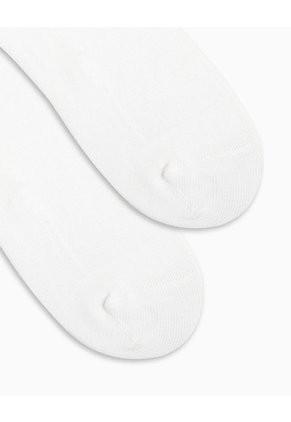 Medias Mujer Extra Largas Algodón Pack X2 Blanco
