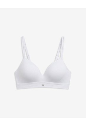 Brasier Soporte Alto Prehormado Sin Arco Blanco Blanco