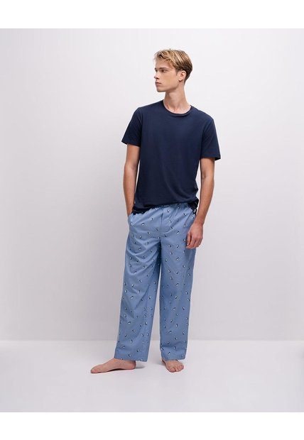 Camiseta + Pantalón De Pijama Algodón Surtida Hombre Multicolor