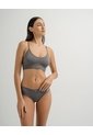Panty Cachetero Microfibra Invisible Gris Gris de PUNTO BLANCO