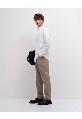 Camisa Manga Larga Slim Algodón Blanca Hombre Blanco PUNTO BLANCO