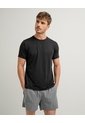 Camiseta Deportiva Control Humedad Negra Hombre Negro de PUNTO BLANCO