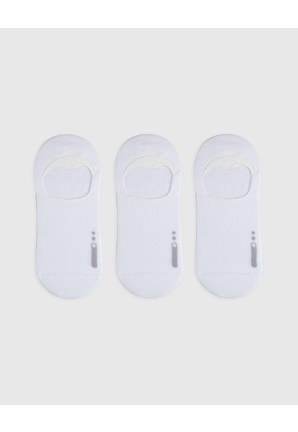 Medias Hombre Baleta Pack X3 Blanco